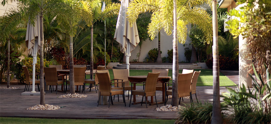 גינה במגדלי הים התיכון ברמת השרון